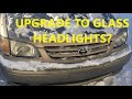 Upgrade to Glass headlights Toyota Sienna