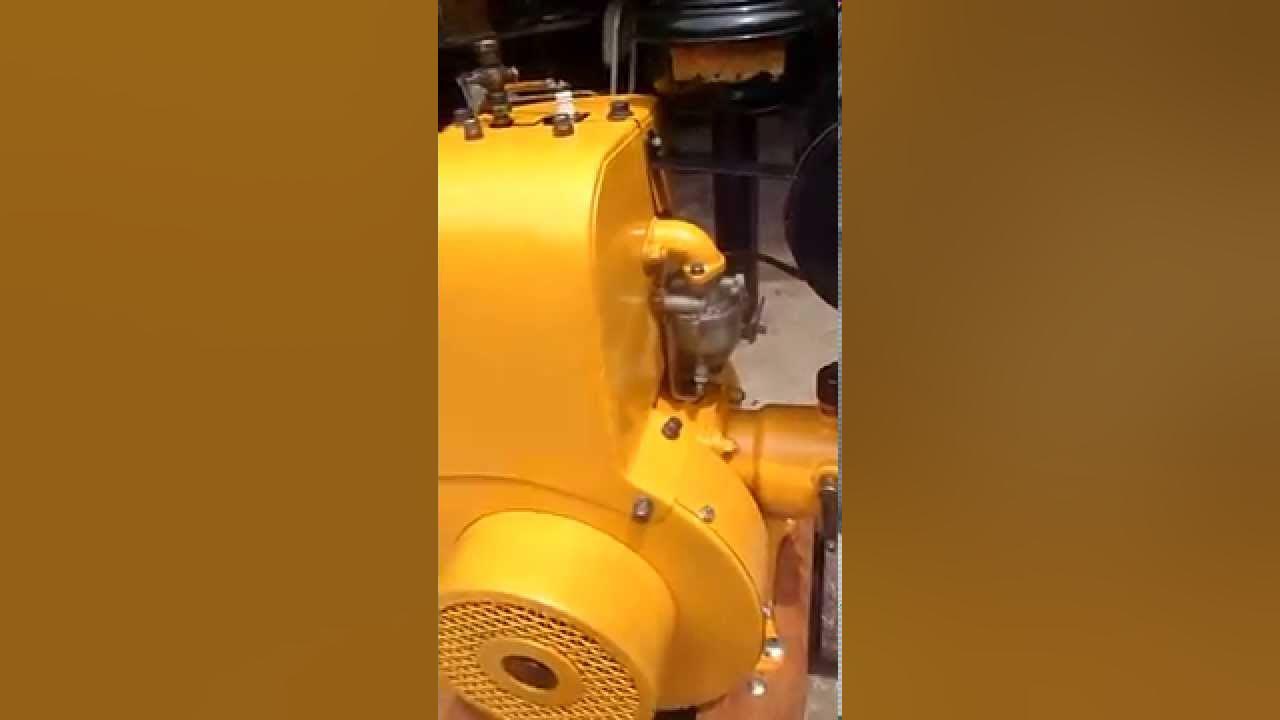 Caterpillar single cylinder, smallest Cat engine ever! Air cooled