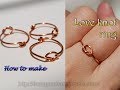 Love knot ring - Unisex Celtic jewelry from copper wire 414