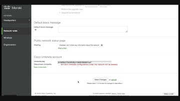 Integrating Cisco Umbrella with the Meraki Dashboard - Cisco Umbrella Tutorial