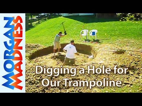 Sunken Trampoline How To Sink A Trampoline In The Ground