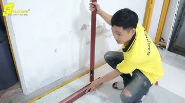 Video hướng dẫn cách lắp cửa lưới xếp xích ghép 4 cánh