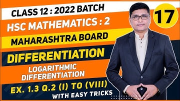 Differentiation Part 17 | Ex. 1.3 Q.2 | 12th Maths II For HSC 2022 Maharashtra Board | P N Sir
