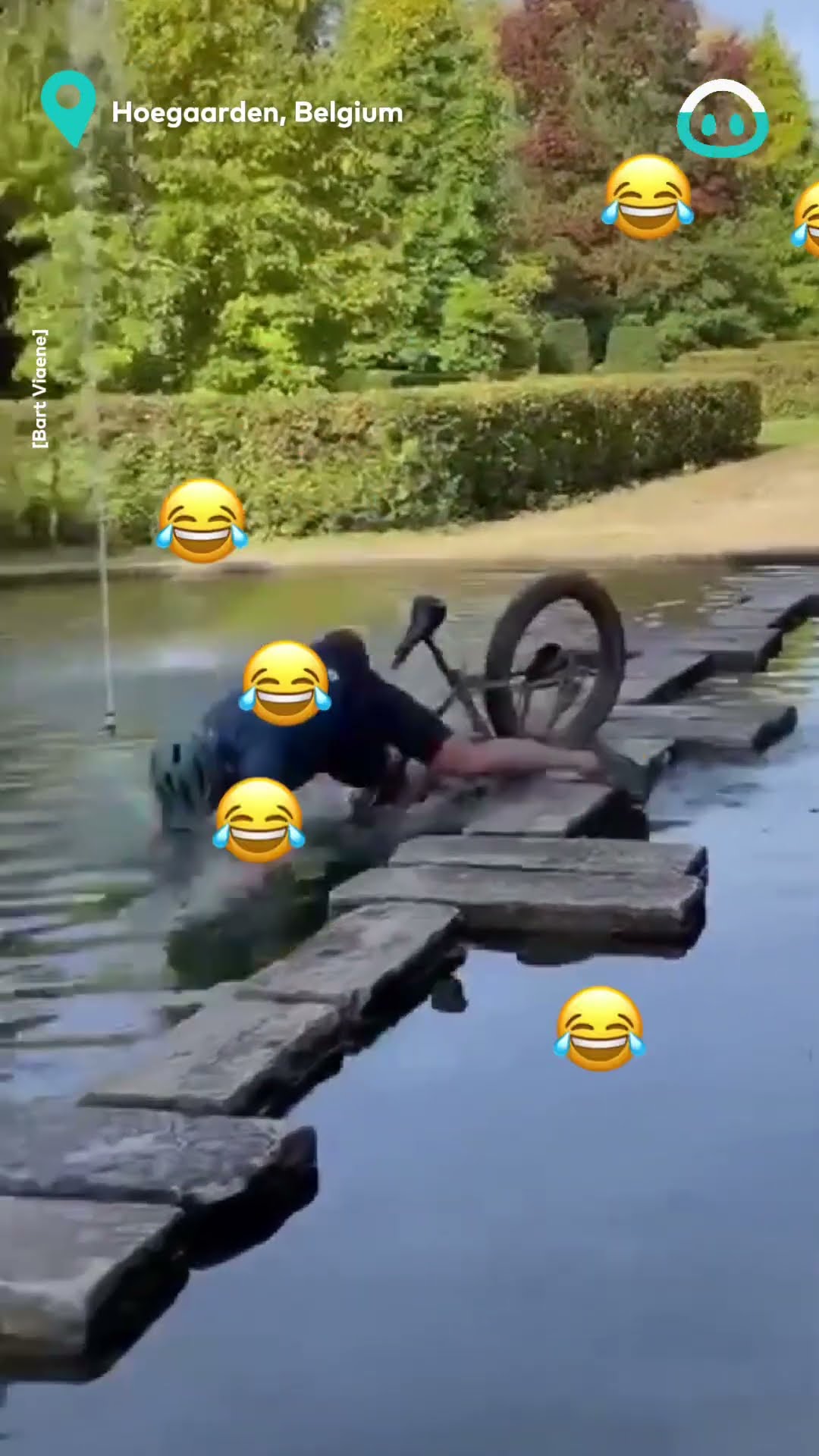 Cyclist Doesn't Clear Bridge || ViralHog