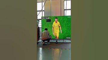 Use LED screen to watch Ronaldo games. #eagerled #leddisplay #ledvideowall #cr7 #shorts
