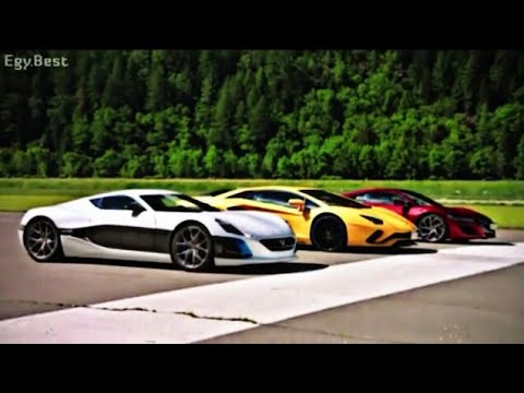 drag-race-:-lamborghini-aventador-s-vs-honda-nsx-vs-rimac-concept-one