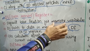 1st year computer ch#5 lec#8 Addresses and segment registers, segment register,  DS, ES #Register