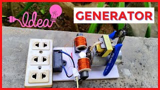 I Make 220V Generator From Tv And Dc Motor | Electric Project 2022 | Electronic Ideas