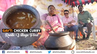 RUSTIC Village Food in Maharashtra I Gavti Chicken Curry + Rohu Fish Fry + Visit to Desi Daru Theka