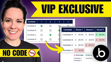 Build Ranked Choice Voting in Bubble (VIP Lesson Reveal)