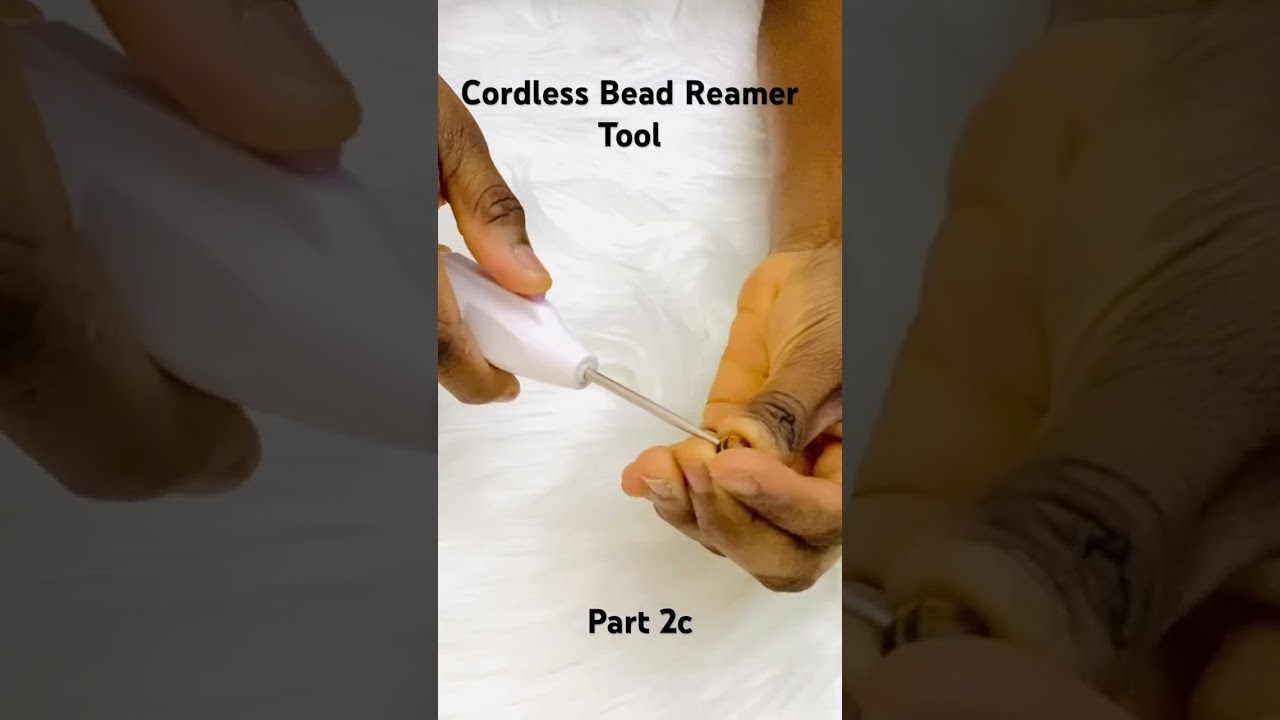 How to Use a Bead Reamer to  Enlarge Bead Holes| Yemzybeauty.com 