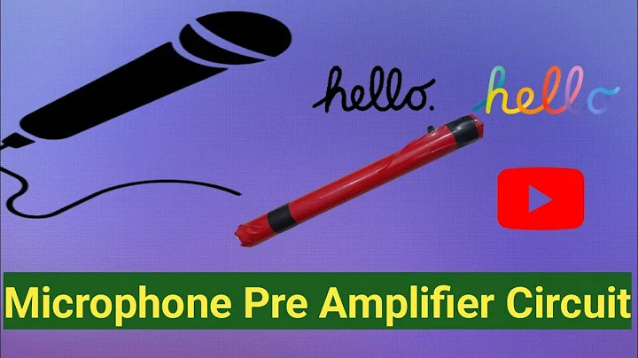 Microphone pre Amplifier Circuit | Microphone circuit | Simple Mic using Amplifier | Mic amplifier