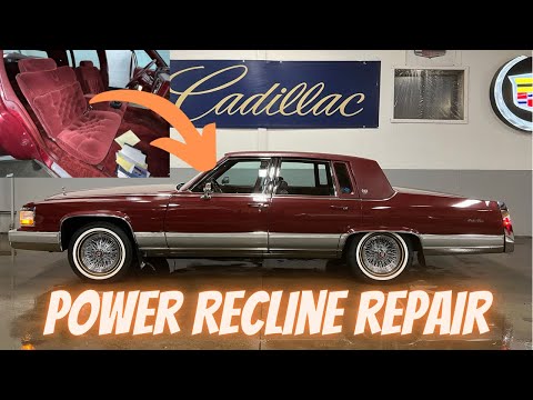 Cadillac Fleetwood Brougham Power Seat Recliner Repair EZ DIY Fix FREE Step by Step!