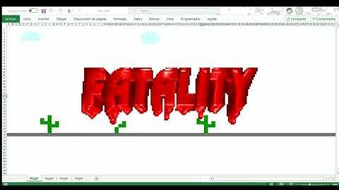 Google Chrome T-REX game in Excel