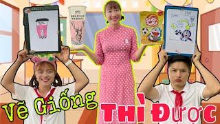 Lớp Học Vui Vẻ - Thử Thách Vẽ Gì Được Đấy | Tuyết Tuyết TV