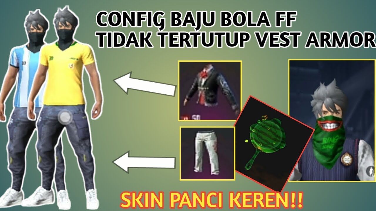 Config baju  bola  tidak tertutup vest terbaru  by Agam YT 