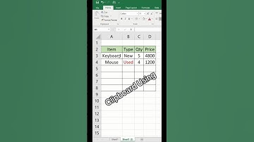 How to use clipboard 📋 in excel #excel #clipboard