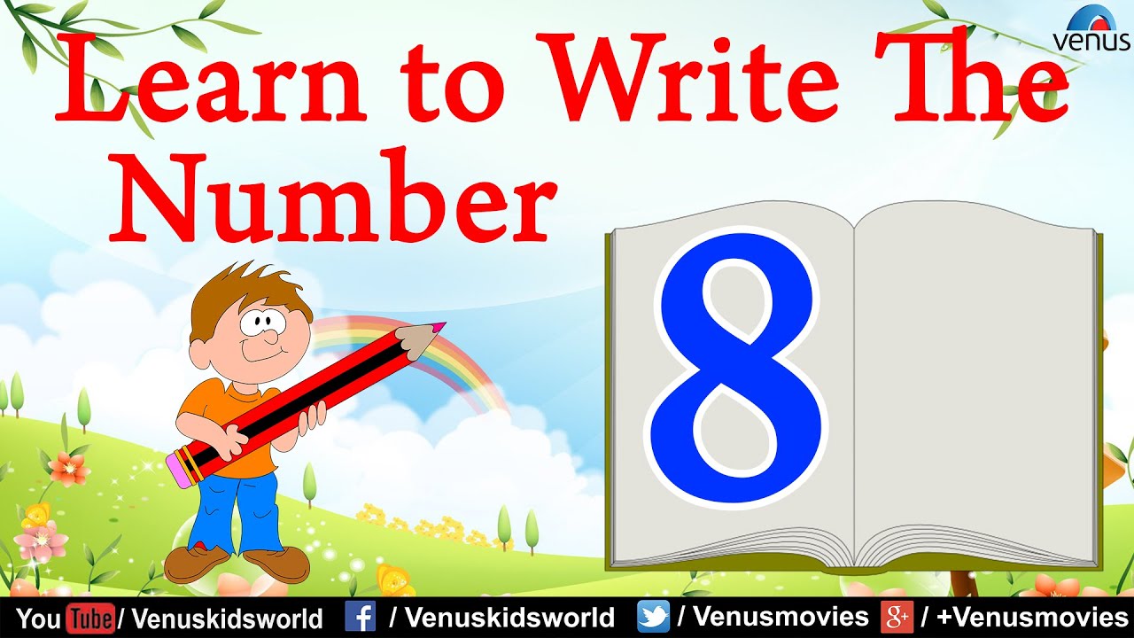 Learn To Write The Number 9