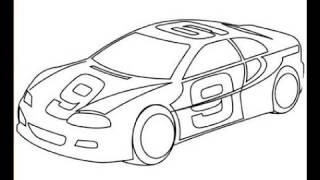 car race drawing screenshot 2