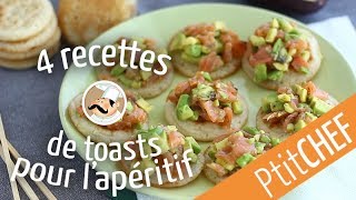 4 recettes de toasts pour un apéritif dînatoire - Ptitchef.com