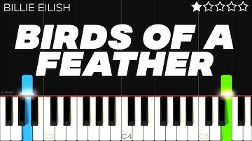 Billie Eilish - BIRDS OF A FEATHER | EASY Piano Tutorial