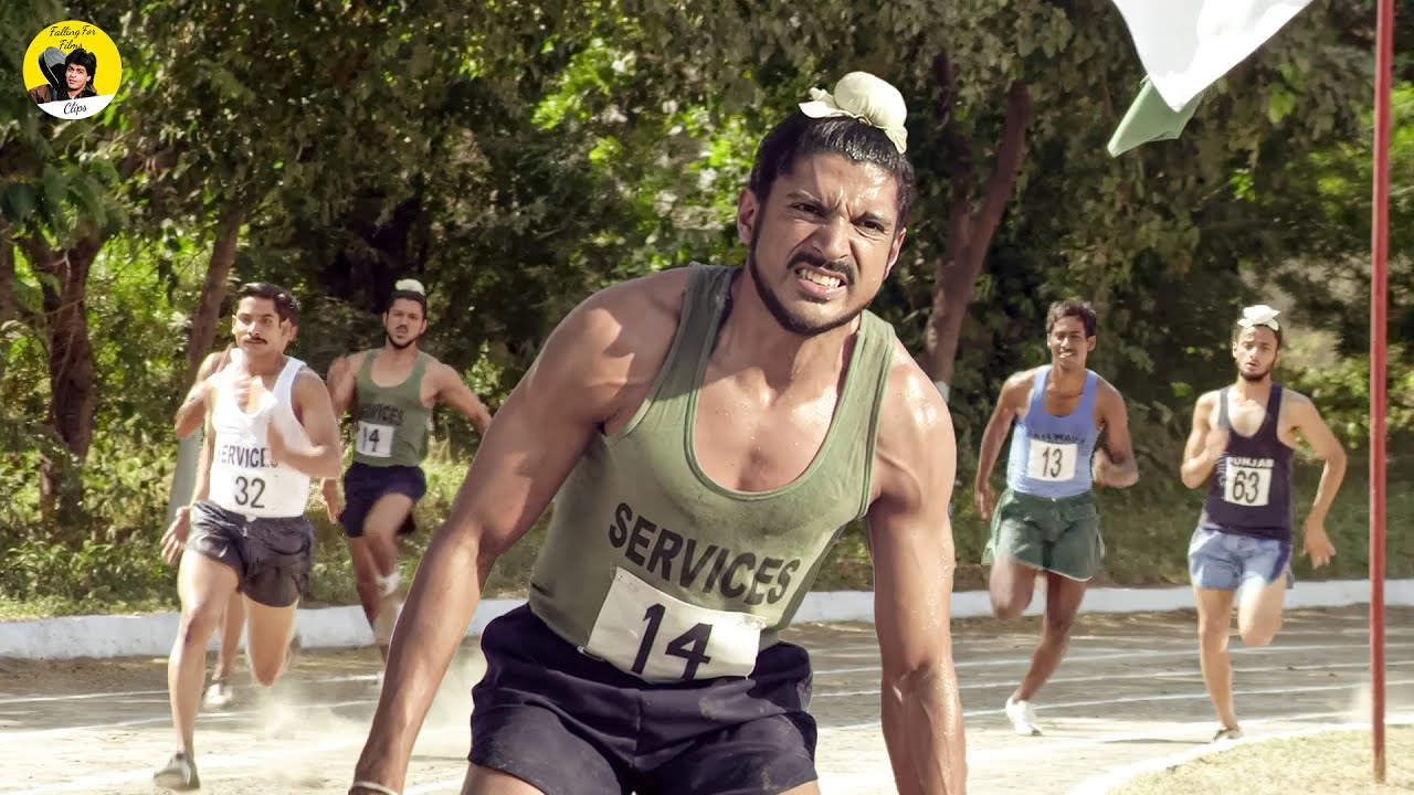 झक्मी पैरो से भी मिल्खा सिंह ने शेर सिंह राणा को दौड़ में हरा दिया | Bhaag Milkha Bhaag | Best Scene