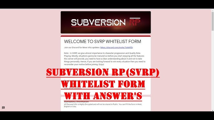 Application answers - new :: FIVERP