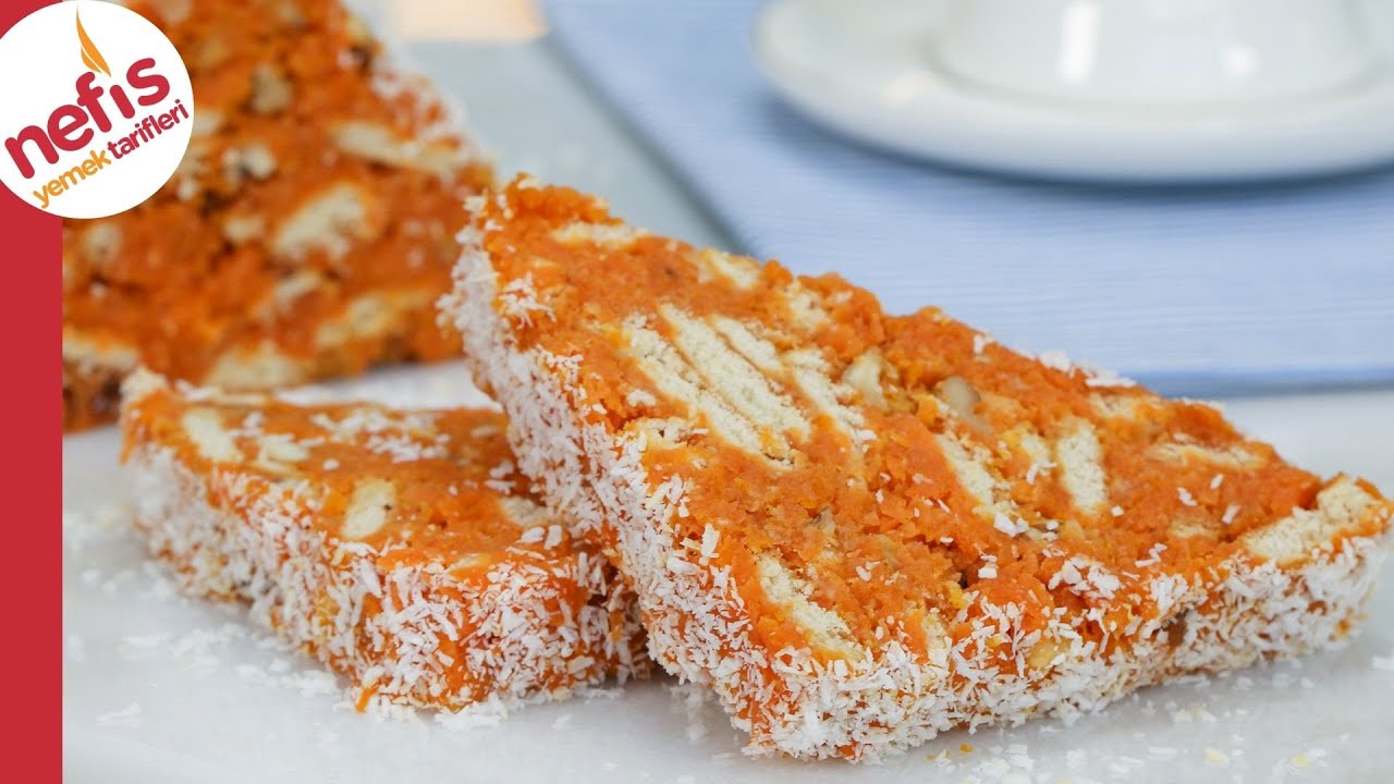 FIRINSIZ ✅ AŞIRI KOLAY ???? HAVUÇLU MOZAİK PASTA