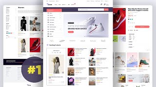 Ecommerce Website HTML CSS Javascript - Complete Responsive Multipage
