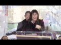 Anjelica Huston Hollywood Walk of Fame Star Ceremony