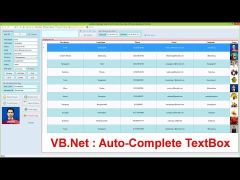 VB.Net : How to Create AutoComplete Search TextBox (+ Auto-Search Functionality)