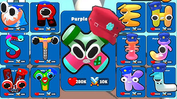 Merge Alphabet ABC Epic Rush vs Merge Master Alphabet Monster , Merge Battles, Alphabet Lore ⭐ abcd