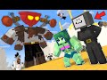 Monster School : Large PLUGER MAN &amp; SKIBIDI TOILETS vs TV WOMAN &amp; Zombie - Minecraft Animation