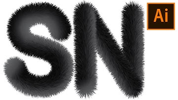 SN Text Effect  Using Blend Tool in Illustrator | Illustrator Tutorials