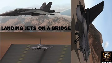 LANDING FIGHTER JETS ON THE BRIDGE|DCS WORLD(CINEMATIC)