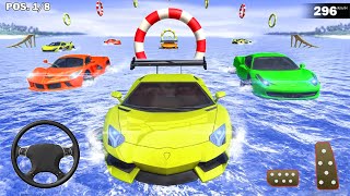 Car Racing Games 2021 | Water Surfing Car Stunt Games – Android Gameplay screenshot 1