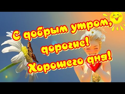 С Добрым Утром🥰Значит, я думаю о Тебе, когда просыпаюсь 🎶Музыкальная открытка