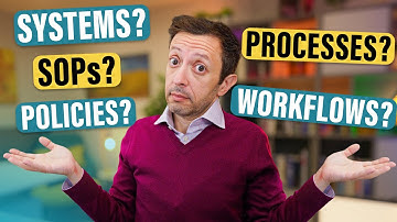 Systems vs Processes vs SOPs