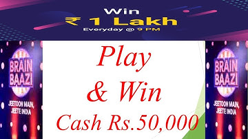 Brain Bazi Cheat code 29 june 2018 1 PM || play and win 50000
