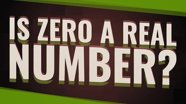 Is 0 a real number? (2024)