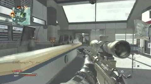 MW3 ps3 first NO-SCOPE longshot on TERMINAL