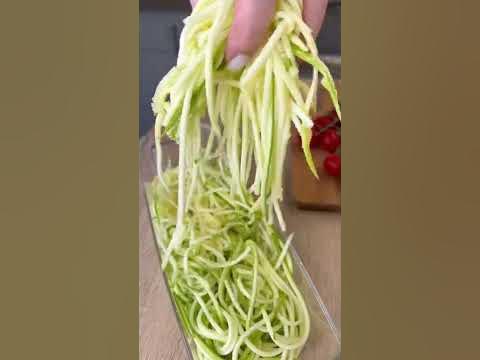 СПАГЕТТИ ИЗ КАБАЧКА 🤤 рецепт в комментариях 👉🏻 - YouTube