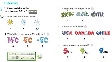 Listening ex 5 p  35 Weather Grade 6
