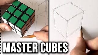How to MASTER Drawing 3D Cubes & Boxes [Figure Drawing Prep  Part 1]
