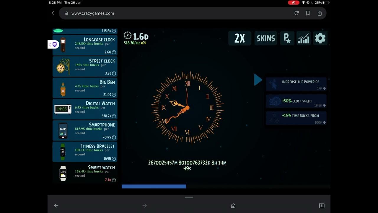 Clock clicker (by me not og idea but i did it) YouTube