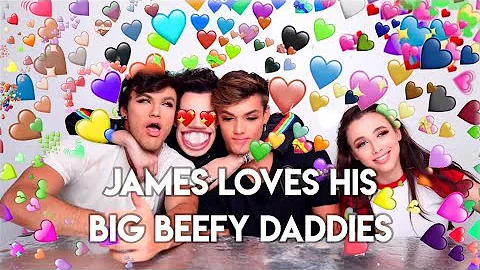 James Charles flirting with the Dolan twins for fi...