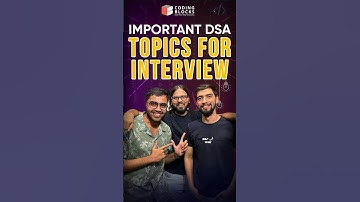 Mastering DSA for Interviews: Essential Topics You Must Know! #code #codingblocks #dsa  #interview