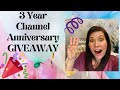 GIVEAWAY (CLOSED) | Celebrating My Channel Anniversary | Too Faced, Bare Minerals & More Makeup