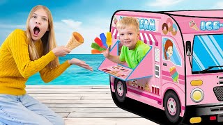 amelia arthur play with an icecream van