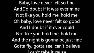 Michael Jackson & Justin Timberlake - Love Never Felt So Good ( Lyrics )